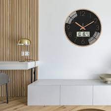 Non Ticking Digital Wall Clock Modern