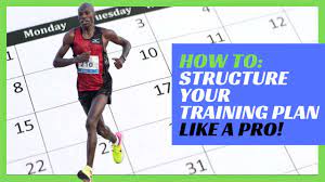 how to structure your training plan