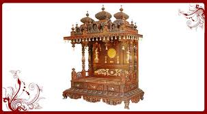 hindu pooja mandir wooden temple