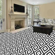 black and white moroccan floor tiles