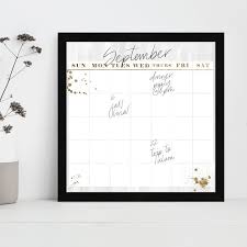 Whiteboard Calendar Dry Erase Board
