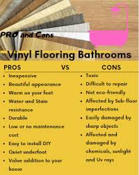 vinyl flooring in bathroom pros and
