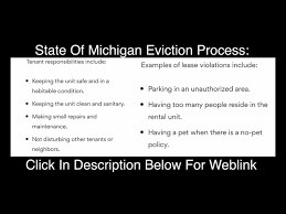michigan eviction process violating