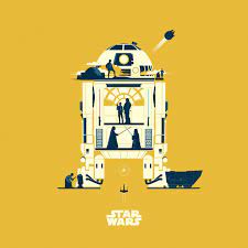 r2 d2 star wars minimalist ipad pro