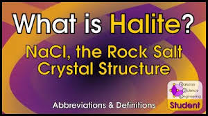 nacl the rock salt crystal structure
