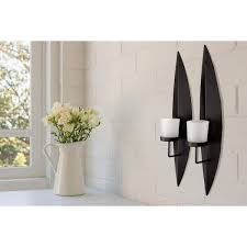 Black Metal Candle Wall Sconces