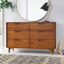 Cherry monterey tall 6 drawer chest. Modern Contemporary Bedroom Tall Dresser Chest Allmodern