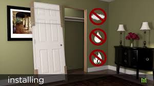 install flat jamb prehung interior door
