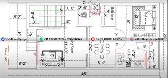 20 45 House Plan Single Floor gambar png