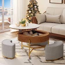 lift top round coffee table with