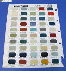 vw color paint chip samples