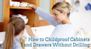 how to child baby proof cabinets