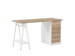 1 needed for a new office. Home Office Desk 140 X 60 Cm Light Wood Heber Furniture Lamps Accessories Up To 70 Off Avandeo Online Store