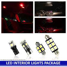 red interior led lights package for