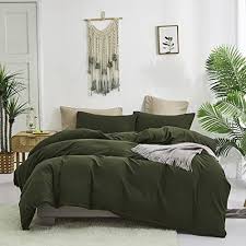 Karever Dark Green Comforter Set Full