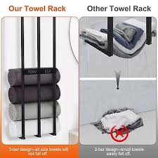 Wall Mounted Towel Rack Bathroom Rolled