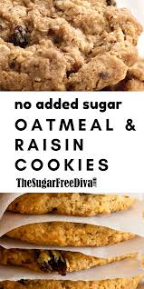 Beat in eggs and vanilla until fluffy. Sugar Free Oatmeal And Raisin Cookies Sugar Free Oatmeal Oatmeal Cookie Recipes Healthy Oatmeal Raisin Cookies
