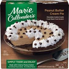 Freeze for 3 hours or until the filling in the middle is frozen when touched with a fork. Marie Callender S Peanut Butter Cream Pie Frozen Dessert 24 8 Ounce Walmart Com Walmart Com