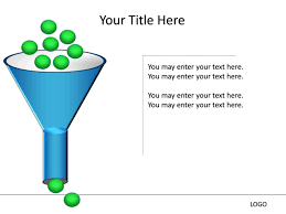 Powerpoint Slide Funnel Diagram 3d Blue 1 Stage Mp