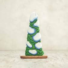 enchanted hand painted evergreen tree