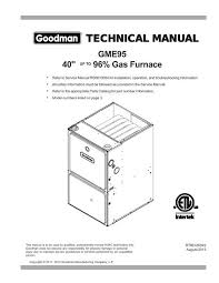 gme95 40 95 gas furnace goodman
