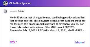 my i485 status just changed to new card