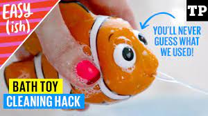 how to clean bath toys with this