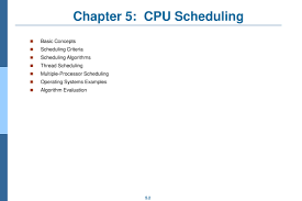 Operating System Cpu Scheduling Powerpoint Slides