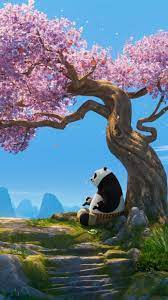 kung fu panda 4 po cherry blossom 4k