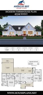 House Plan 4534 00021 Modern