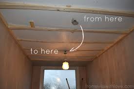 how to fix and level a sagging ceiling