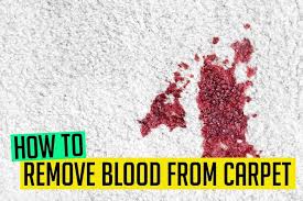 how to clean blood from carpet fresh