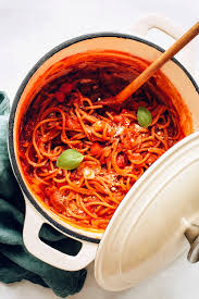 easy 1 pot vegan spaghetti 30 minutes