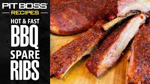 hot and fast bbq spare ribs pit boss