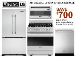 viking kitchen appliance package from