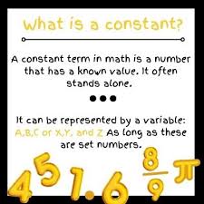 Constant Term In Math