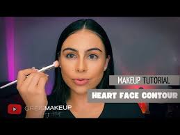 face contour heart shape how to apply