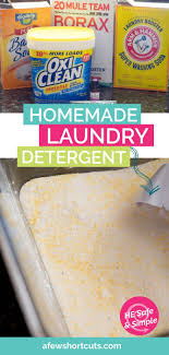 the best homemade laundry detergent