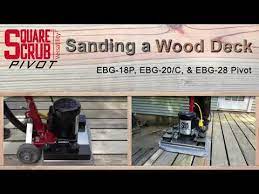 wood deck sanding pivot by square