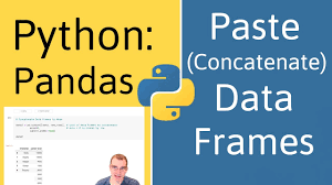 how to concatenate data frames in