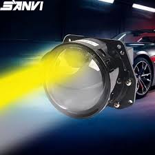 bi led projector lens headlights 48w