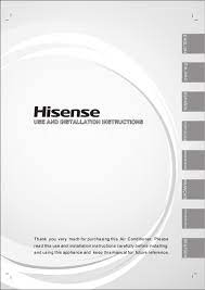 user manual hisense as 09ur4syddc