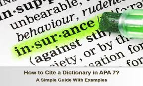how to cite a dictionary in apa 7