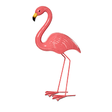 Franki Hot Pink Flamingo Ornament