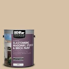 Behr Premium 1 Gal Ms 22 Dune Elastomeric Masonry Stucco And Brick Exterior Paint
