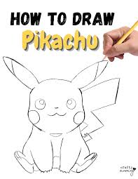 how to draw pikachu crafty morning