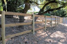 This robust fence defines your property lines, contains livestock including horses, and works as a great aesthetic touch. 2