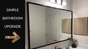 diy custom modern bathroom mirror frame