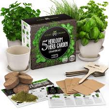 Indoor Herb Garden Starter Kit 5 Herb