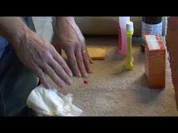 finger nail polish out of carpet